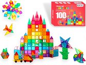 PLAY IT Magnetic Tiles 100 stuks - Magnetisch Speelgoed - Montesori Speelgoed
