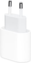 Apple 20W Power adapter - USB-C aansluiting - Snellader iPhone - Wit