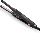 Bol.com Stijltang Mini Voor Kort Haar 2 in 1 Glad en Krullend - Instelbare Temperatuur 50 ℃ - 230 ℃ - Titanium - Kleine Reizen -... aanbieding