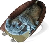 Toiletbril Koala, hygiënisch toiletdeksel met softclose, toiletbril van onbreekbaar, antibacterieel duroplast, sn