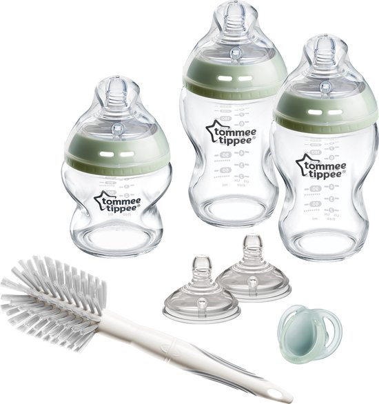 Tommee Tippee Closer to Nature Glazen Flessen starterpakket - 0m+