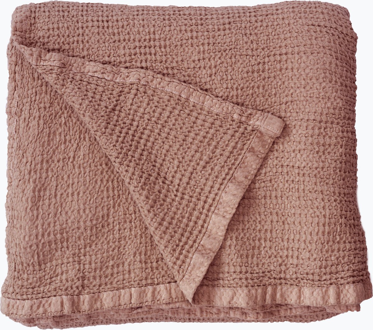 Dreamers Den - Pique Sprei - Wafeldeken - Rosewater - Brique - 270x250cm