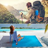 Stranddeken zandvrij waterdicht campingdeken extra grote lichte mat voor reizen kamperen wandelen - opvouwbaar 210 x 200 cm met tas
