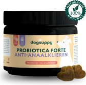 Anti-Anaalklieren | Probiotica Forte | Tegen Verstopte & Ontstoken Anaalklieren | 100% Natuurlijk | +3 miljard Probiotica per snoepje | FAVV goedgekeurd | Probiotica Hond | Hondensupplementen | Hondensnack | 60 hondenkoekjes