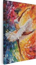Artaza Canvas Schilderij Kunstwerk van een Ballerina - 20x30 - Klein - Foto Op Canvas - Canvas Print