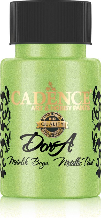 Cadence Dora metallic verf Kiwi groen 01 011 0194 0050  50 ml