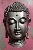 Boeddha posters - Religie tuinposter - Tuinposters Tranen - Buiten - Tuinaccesoires voor aan de muur - Wanddecoratie tuinposter 50x75 cm