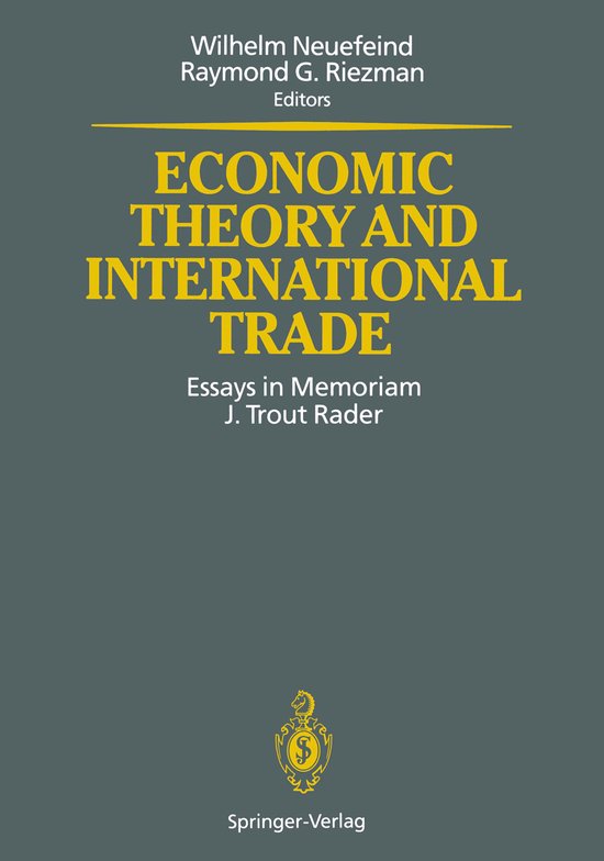 Economic Theory and International Trade - cover