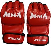 ATILIM FightersGear MMA Gloves- Red- Handschoenen- Rood