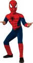 Rubies - Spiderman Kostuum - Peter Parker Geheime Spiderman Kind Kostuum - Blauw, Rood - Maat 104 - Carnavalskleding - Verkleedkleding