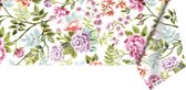 Raved Tafelzeil Hortensia  140 cm x  300 cm - Groen - PVC - Afwasbaar