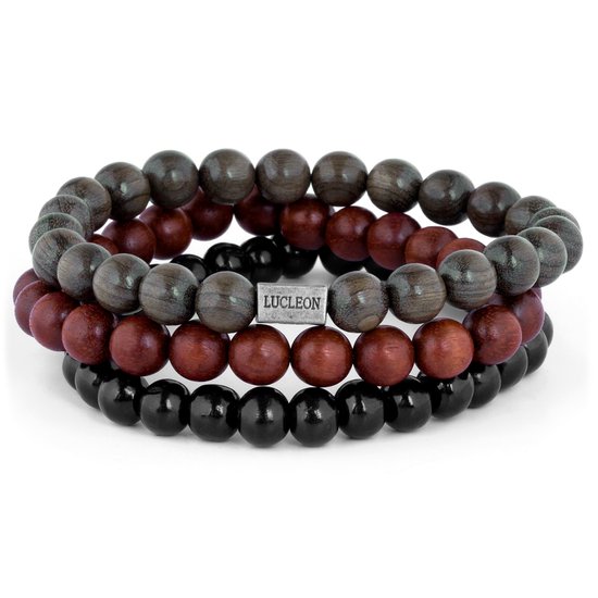 HEREN DNA Kralen armband leer | Moedermelksieraden KRALEN