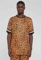 Urban Classics - Oversized Mesh All Over Print Sport T-shirt - 5XL - Oranje