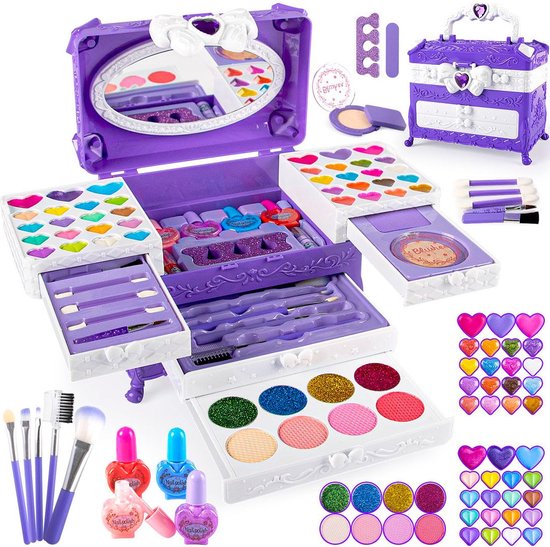 Houten schoonheidssalon speelset, houten make-up