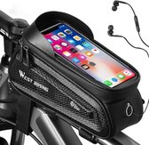 West Biking Frametas Fatbike fiets - Waterdichte Telefoonhouder - Zwart