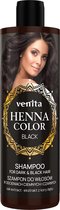 Venita HENNA COLOR Kleurbeschermende Natuurlijke VOEDENDE Shampoo voor Donker & Black /Zwart Haar/ Cheveux Foncés et Noirs 300ml