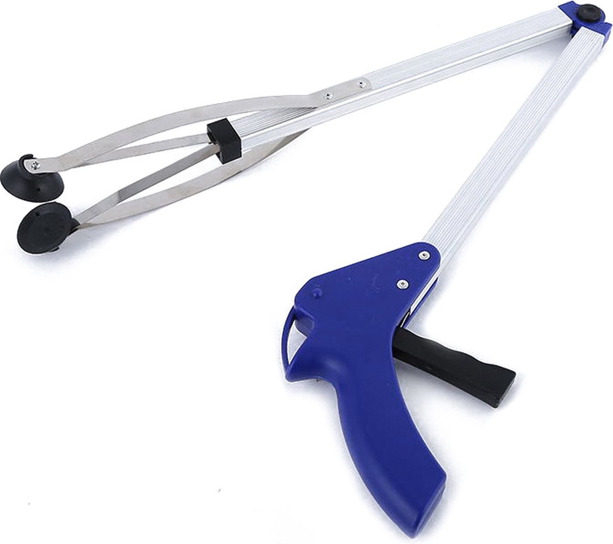 Goedkoopste Afvalgrijper/grijptang - grijs - 80 cm - Grijpstok met Antislip en Vergrendelingsfunctie - Voor Ouderen en Mindervaliden