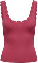 Jacqueline de Yong Top Jdynanna S/l Scallop Edge Top Knt 15290585 Carmine Dames Maat - S