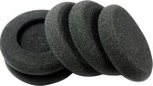 Ibley Zachte foam oorkussens 35mm - 6 stuks / 3 paar - universeel geschikt - Spons oordop kussens - voor hoofdtelefoons - Zwart