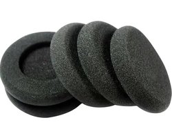 Ibley Zachte foam oorkussens 35mm - 6 stuks / 3 paar - universeel geschikt - Spons oordop kussens - voor hoofdtelefoons - Zwart