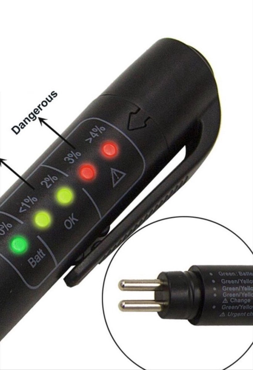 CHPN - Remvloeistof tester - Remvloeistof Testen met Pen - Remvloeistof- Auto accessoire - LED indicator - Universeel - Rem vloeistof testen