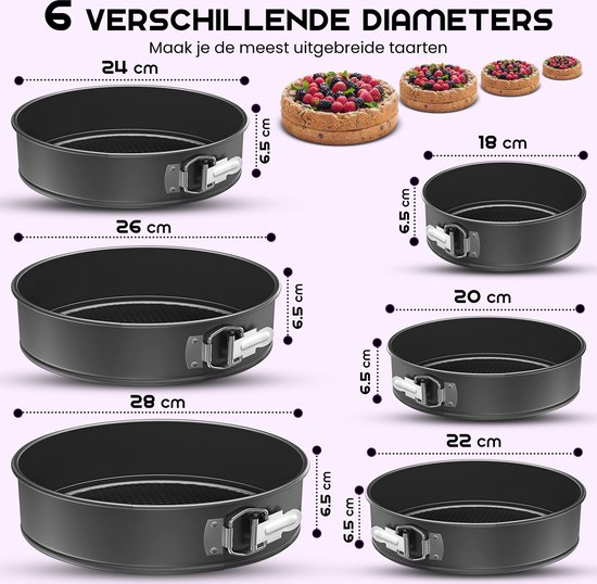 Salter BW12551EU7 Bakes Cake Tin Set – 3-Piece Round