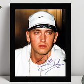 Eminem Ingelijste Handtekening – 15 x 10cm In Klassiek Zwart Frame – Gedrukte handtekening – The Slim Shady - Marshall Bruce Mathers III - Lose Yourself