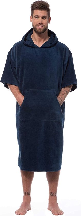 Poncho de surf femme homme 100% coton velours taille unique