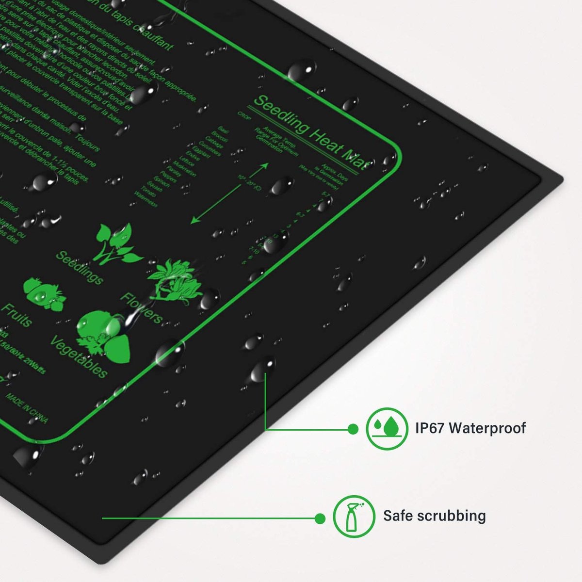 Teksome Plantenverwarmingsmat, warmtemat voor planten - PVC leer waterdicht 8,5 W plantenverwarmingskussen | 45℃-50℃ Warm Hydrocultuur Verwarmingsmatras, USB-aangedreven, kweekmatten voor zaailingen