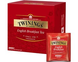 Twinings Thee - English breakfast envelop zwart - 50 buideltjes