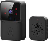 Onenuo Deurbel - Draadloze Deurbel - Draadloze Deurbel met Camera - Met Ontvanger - Wireless Doorbell - Zwart
