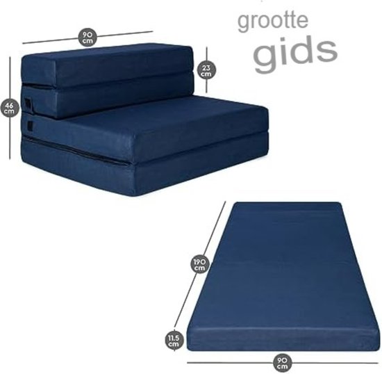 COSTWAY Japanse futon matras, tatami-mat, vouwmatras met wasbare overtrek, opvouwbare slaapmat