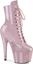 Pleaser - ADORE-1020GP Plateau Laarzen - US 10 - 40 Shoes - Roze