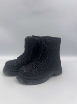 Meisjes boots zwart met Glitter Maat 34