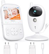 Bol.com Babyfoon camera met 27 inch LCD scherm nachtzicht en temperatuurbewaking - Tweeweggesprek en USB-C oplaadkabel inbegrepen aanbieding