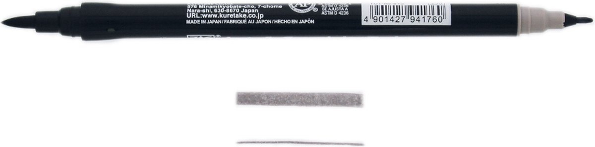 ZIG Art & Graphic Twin Tip brush marker - Warm Gray 9