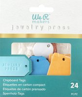 24 chipboard tags -juwelry press - We R
