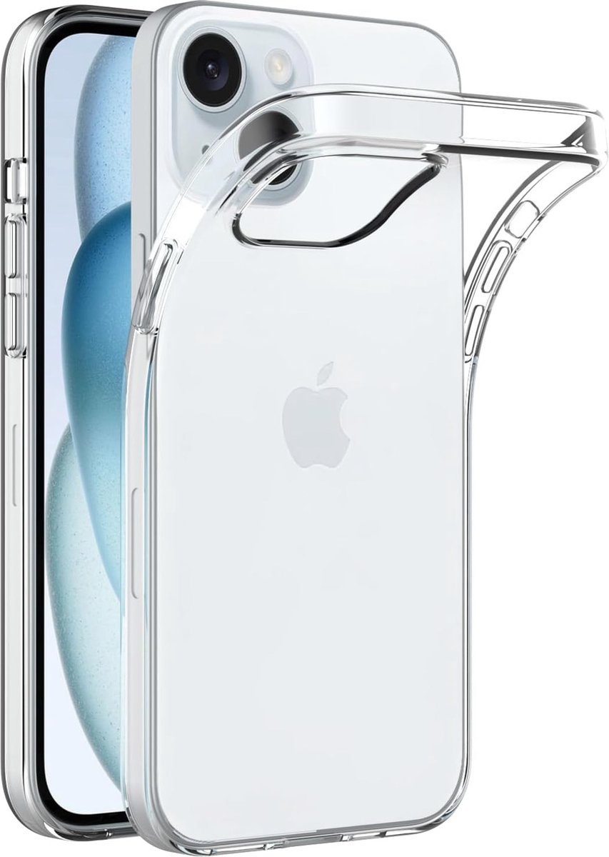 Silicone Hoesje Geschikt voor: iPhone 15 Plus - Soft Silicone - Transparant - ZT Accessoires