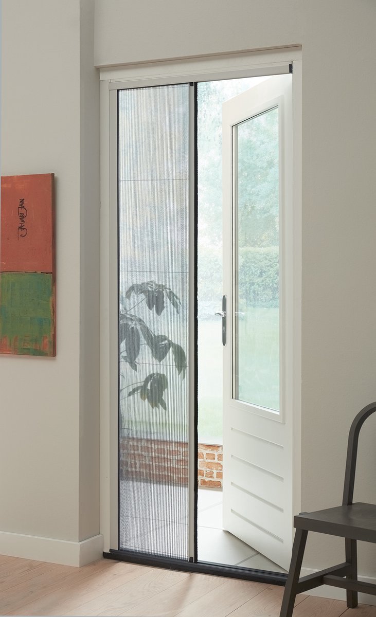 Plissehor deur Bruynzeel S500 98x199 grijs