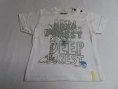 T shirt - korte mouwen - Jongens - Wit - Deep forest - 6 maand 68