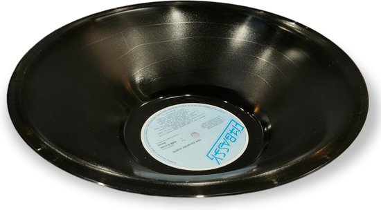 Lp schaal - Vinyl schaal - LP plaat - Vinyl plaat- kom/schaal - Retro - Decoratie - Fruitschaal - Cadeau - Uniek