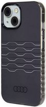 Audi IML Grille Pattern Back Case (MagSafe Compatible - Geschikt voor Apple iPhone 15 (6.1") - Zwart
