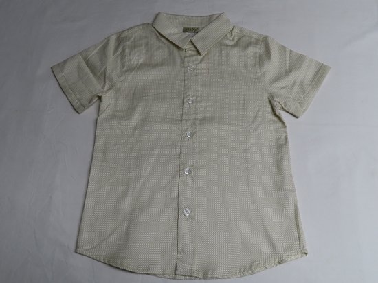 Overhemd - Jongens - Ecru / beige - 6 jaar 116