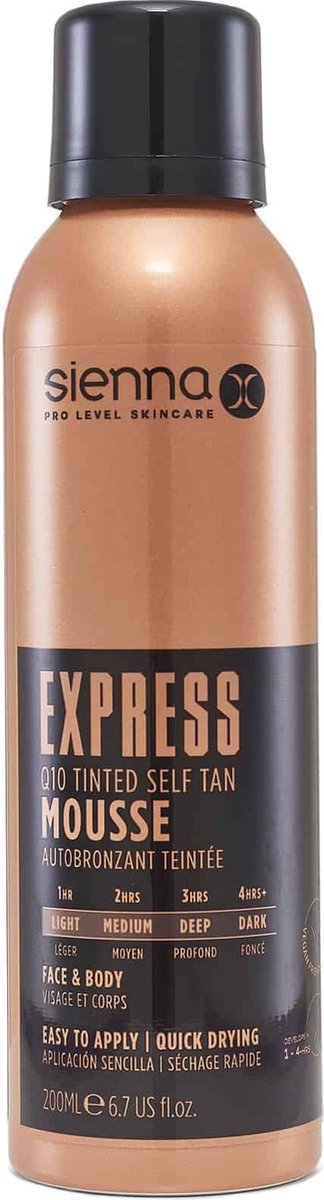 Sienna-X Express Q10 Tinted Self Tan Mousse