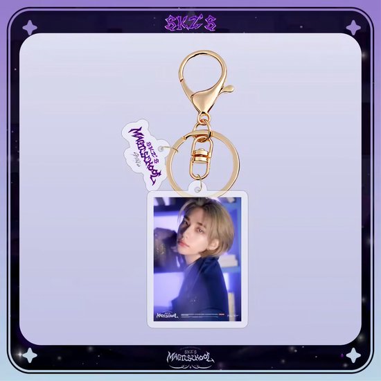 KPOP Idol Stray Kids SKZ'S MAGIC SCHOOL Hyunjin Plastic Keyring Acrylic Keychain [Sleutelhanger]