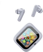 Bluetooth Headset Oordopjes Wit E18 Pro Lcd Touchscreen Sport Headset Anc Draadloze Oordopjes Bluetooth Met Ingebouwde Microfoon