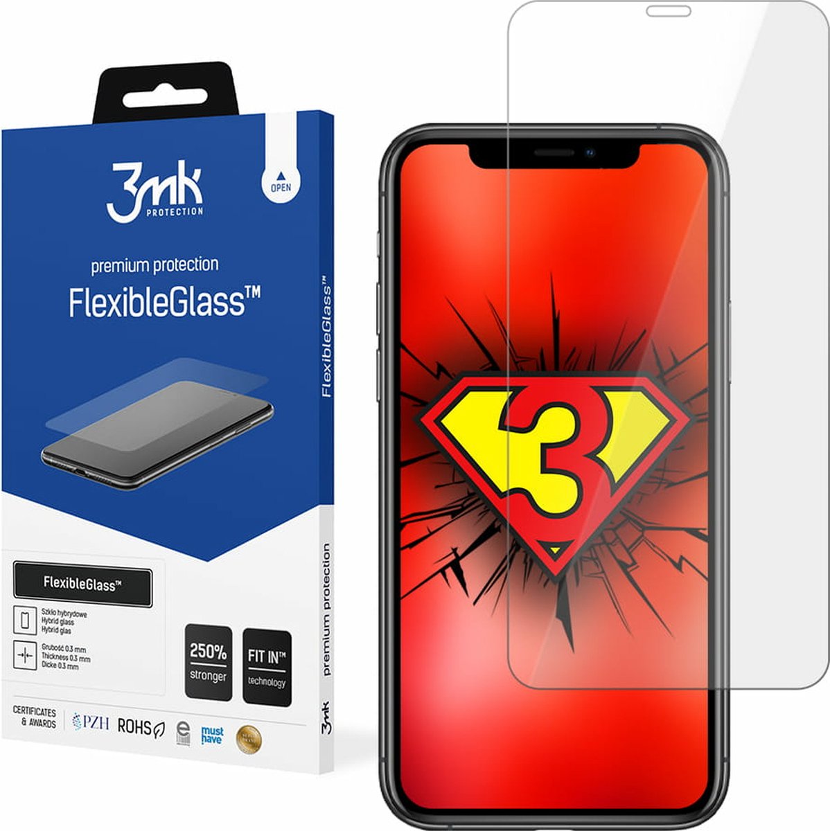 Apple iPhone Xs Max - 3mk FlexibleGlass