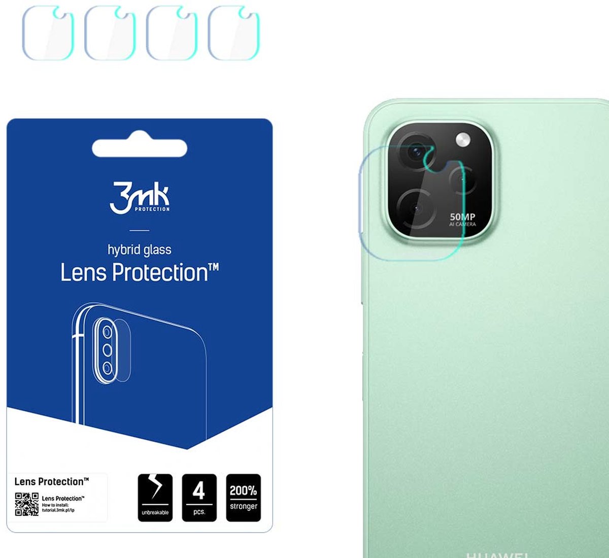 Huawei Nova Y61 - 3mk Lens Protection