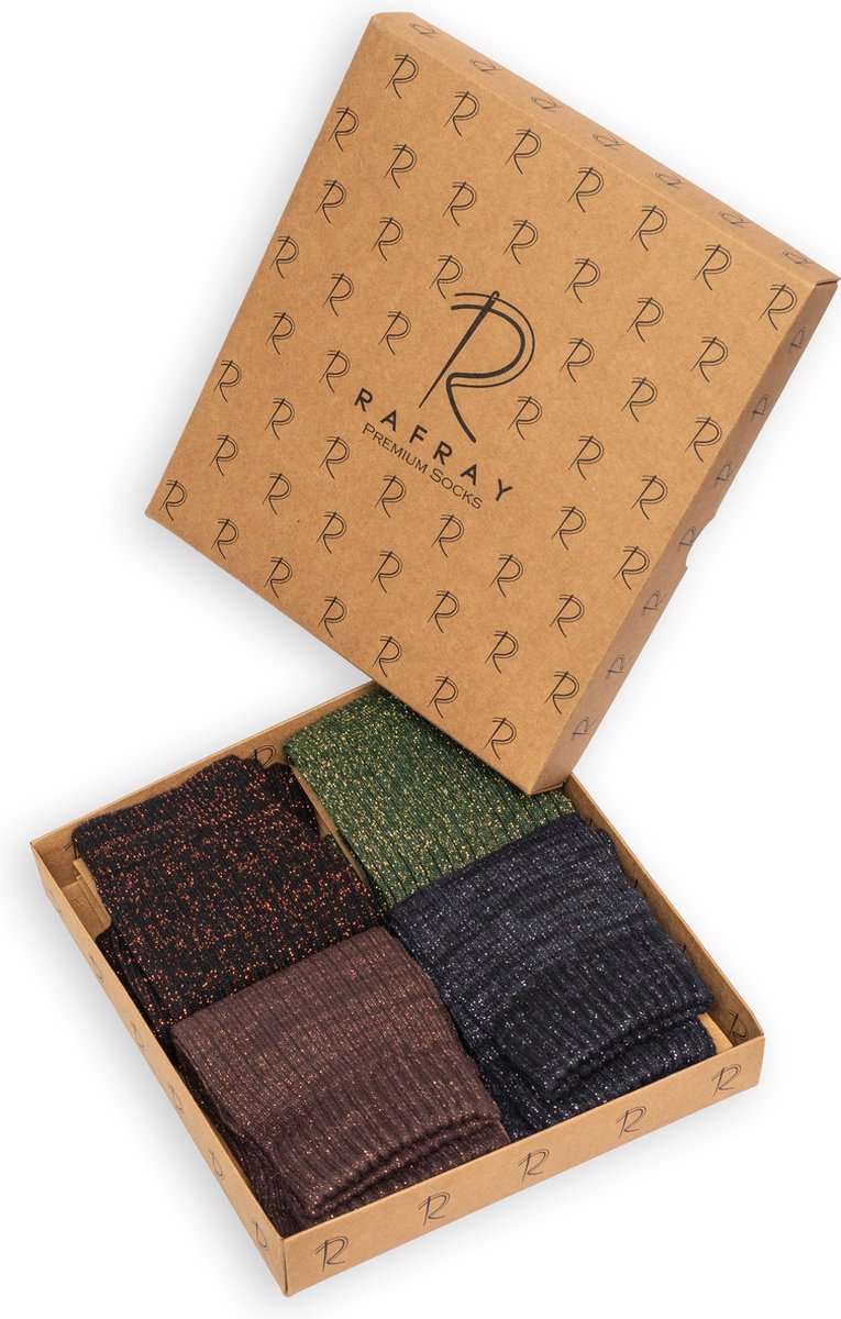 Chaussettes Sport à Paillettes RAFRAY - Lot De 4 Paires - Coton - Taille 36-40