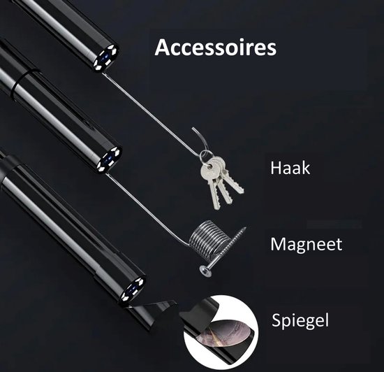 Caméra d'inspection avec écran 5M - 1080P HD - Écran LCD 4,3 pouces - Étanchéité IP67 - Siècle des Lumières LED - Endoscope - Caméra d'inspection